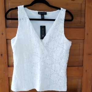 INC cotton lace sleeveless top